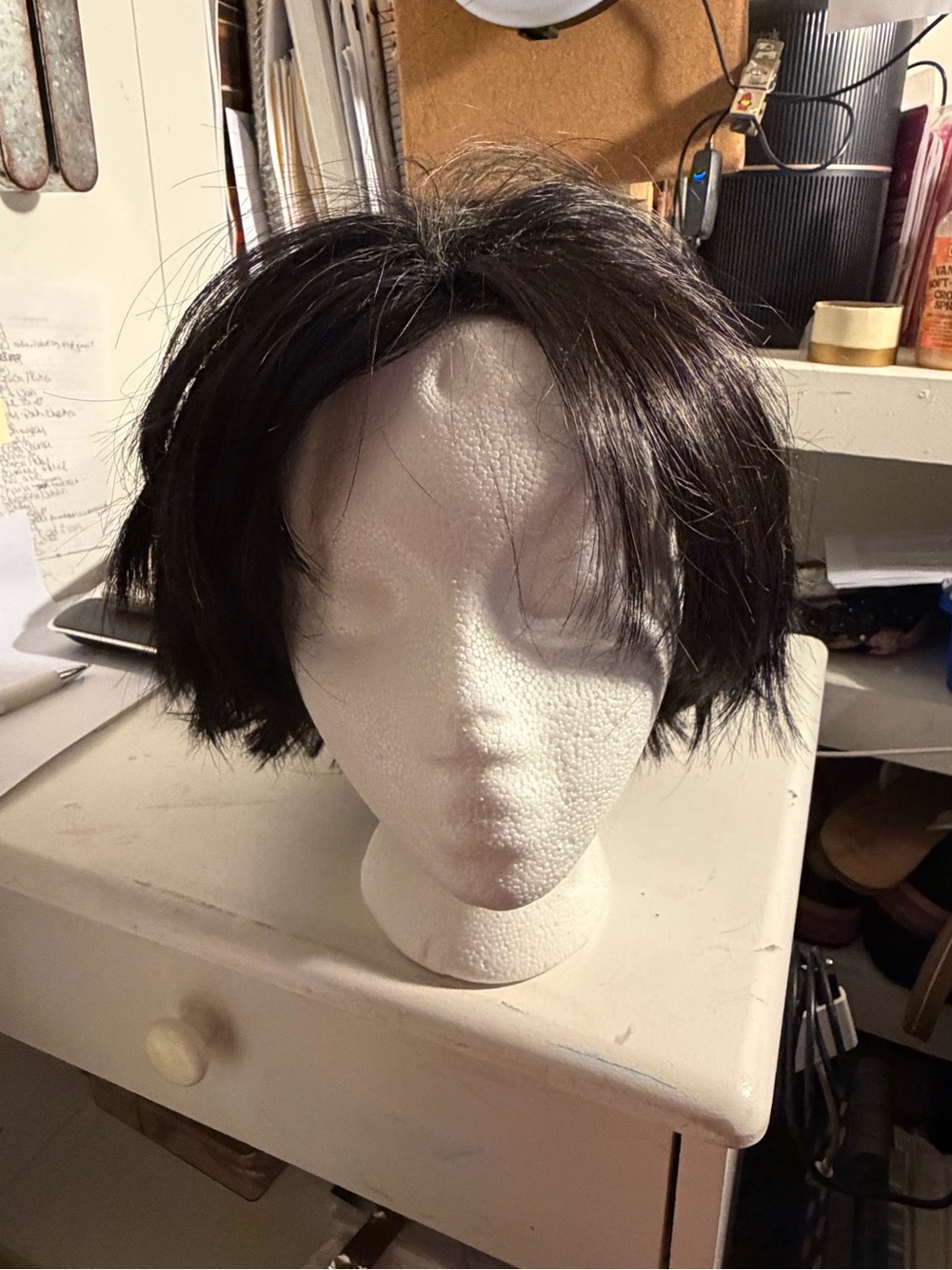 Black Lace rocker-style wig for Women